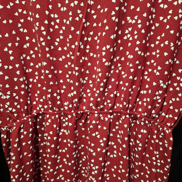 SHEIN Red Heart Midi Dress Plus Valentine's Day Feminine Sz 3XL - Picture 9 of 9